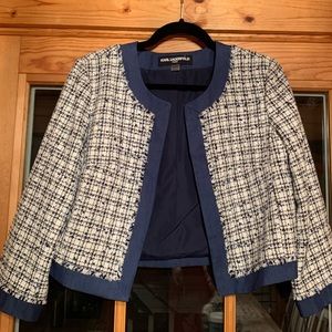 Karl Lagerfeld Paris Boucle Topper Jacket